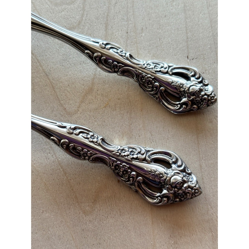 Oneida Michelangelo Stainless Flatware Cube LOT of 4 Spoons 3 Soup 1 Teaspoon - Picture 3 of 5